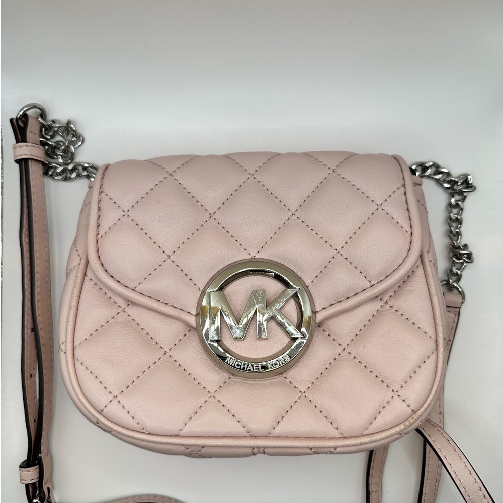 Michael Kors Blush Quilted Crossbody Bag